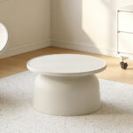 DOMI COFFEE TABLE OFF WHITE 67x67x36cm 54-0014 - Image 4