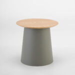 ZENTRA COFFEE TABLE ΦΥΣΙΚΟ ΓΚΡΙ 50x50x47.5cm 54-0015