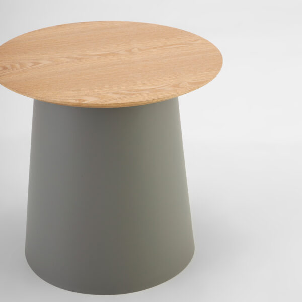 ZENTRA COFFEE TABLE ΦΥΣΙΚΟ ΓΚΡΙ 50x50x47.5cm 54-0015 - Image 3