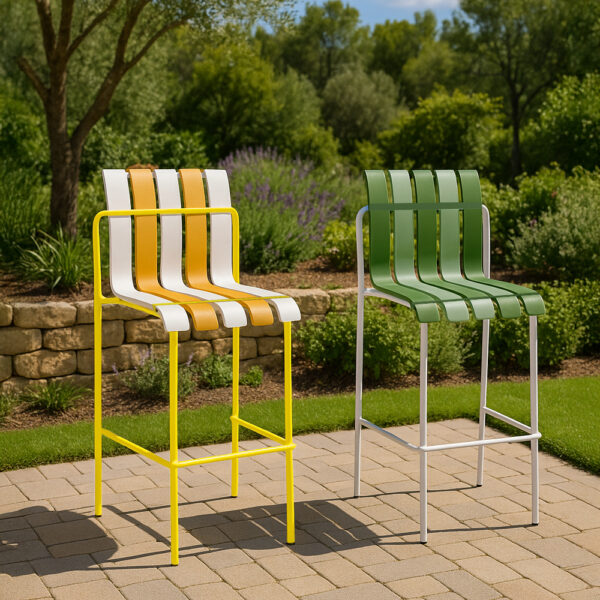 KIOSK ΣΚΑΜΠΟ BAR ΛΕΥΚΟ ΠΟΡΤΟΚΑΛΙ 54x49x110cm 58-0001 - Image 3