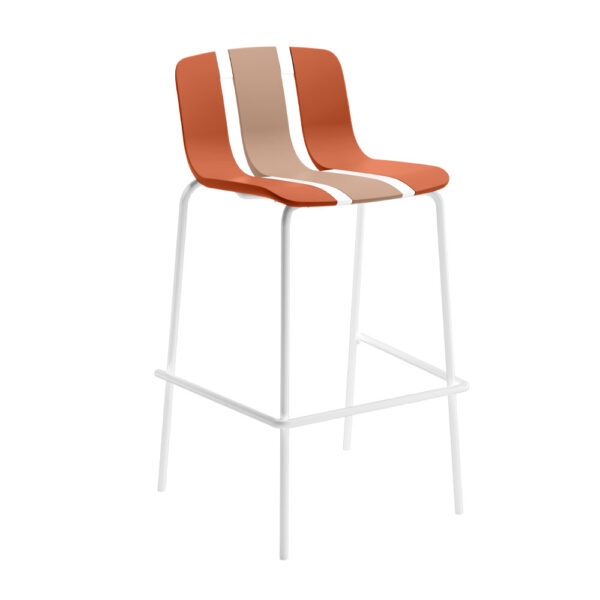 ART ΣΚΑΜΠΟ BAR ΠΟΡΤΟΚΑΛΙ ΡΟΖ 52.5x52x103cm 58-0005 - Image 2