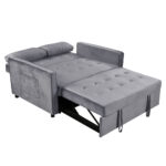 SOLUTION ΚΑΝΑΠΕΣ ΚΡΕΒΑΤΙ 2ΘΕΣΙΟΣ ΓΚΡΙ 133x94x87 70-0344 - Image 6