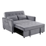 SOLUTION ΚΑΝΑΠΕΣ ΚΡΕΒΑΤΙ 2ΘΕΣΙΟΣ ΓΚΡΙ 133x94x87 70-0344 - Image 7