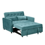 SOLUTION ΚΑΝΑΠΕΣ ΚΡΕΒΑΤΙ 2ΘΕΣΙΟΣ PETROL 133x94x87 70-0345 - Image 6