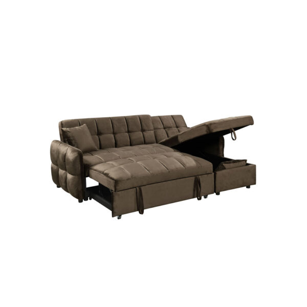 CROSSOVER ΚΑΝΑΠΕΣ ΚΡΕΒΑΤΙ ΓΩΝΙΑ ΑΝΑΣΤΡΕΨΙΜΗ COFFEE 213x145x83 70-0350 - Image 7