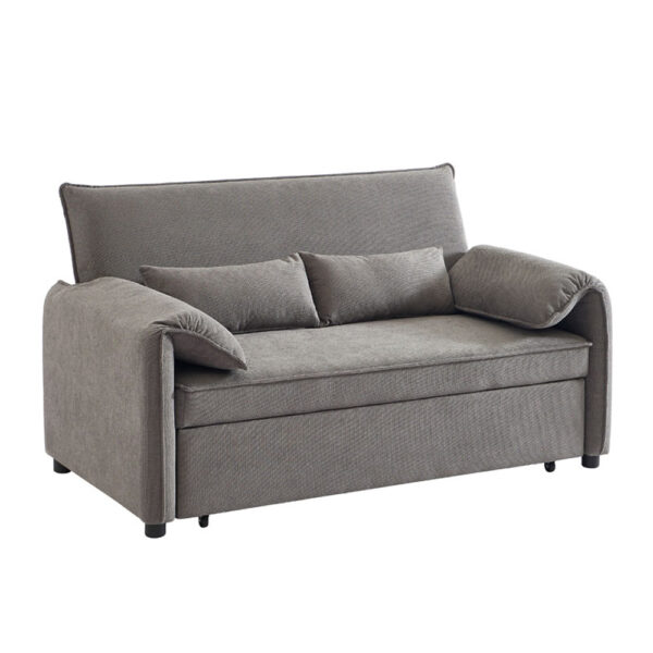 RUBIK ΚΑΝΑΠΕΣ ΚΡΕΒΑΤΙ 3ΘΕΣΙΟΣ ΓΚΡΙ 161x84x92 70-0351 - Image 5