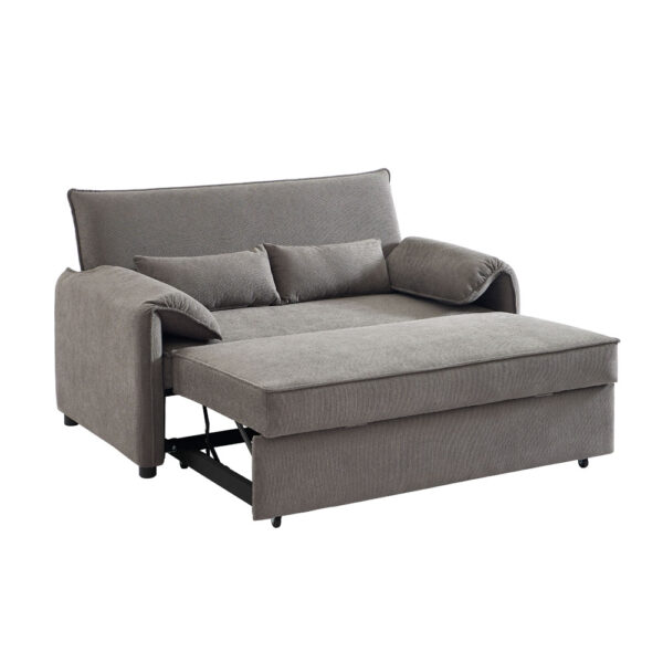 RUBIK ΚΑΝΑΠΕΣ ΚΡΕΒΑΤΙ 3ΘΕΣΙΟΣ ΓΚΡΙ 161x84x92 70-0351 - Image 7