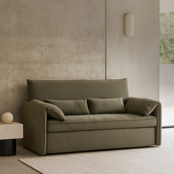 RUBIK ΚΑΝΑΠΕΣ ΚΡΕΒΑΤΙ 3ΘΕΣΙΟΣ ΠΡΑΣΙΝΟ 161x84x92 70-0353 - Image 6