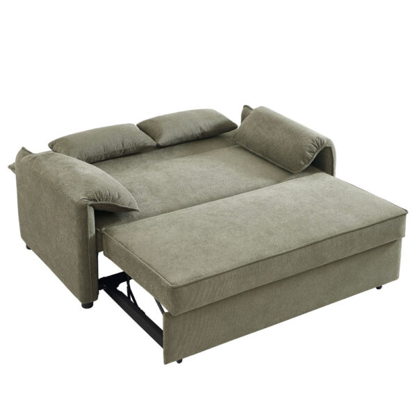 RUBIK ΚΑΝΑΠΕΣ ΚΡΕΒΑΤΙ 3ΘΕΣΙΟΣ ΠΡΑΣΙΝΟ 161x84x92 70-0353 - Image 7