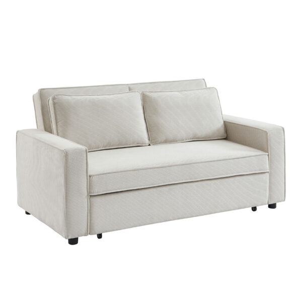 CUBO ΚΑΝΑΠΕΣ ΚΡΕΒΑΤΙ 3ΘΕΣΙΟΣ OFF WHITE 172x90x89 70-0354 - Image 5