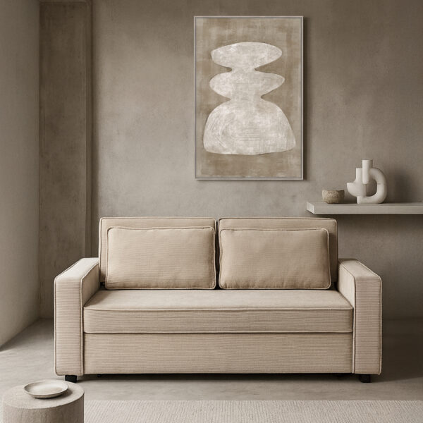 CUBO ΚΑΝΑΠΕΣ ΚΡΕΒΑΤΙ 3ΘΕΣΙΟΣ LATTE 172x90x89 70-0355 - Image 6