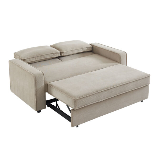 CUBO ΚΑΝΑΠΕΣ ΚΡΕΒΑΤΙ 3ΘΕΣΙΟΣ LATTE 172x90x89 70-0355 - Image 7