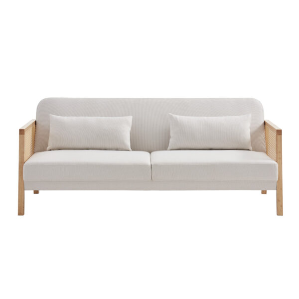 AMMOS ΚΑΝΑΠΕΣ ΚΡΕΒΑΤΙ 3ΘΕΣΙΟΣ OFF WHITE 196x82x81 70-0360 - Image 9