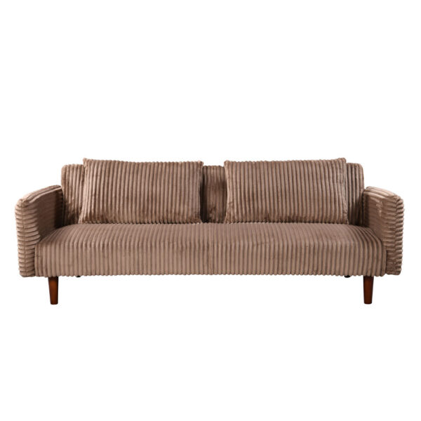 COTTLE ΚΑΝΑΠΕΣ ΚΡΕΒΑΤΙ 3ΘΕΣΙΟΣ NUDE 213x79x73 70-0363 - Image 8