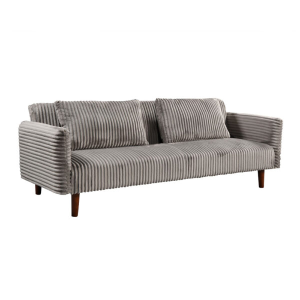 COTTLE ΚΑΝΑΠΕΣ ΚΡΕΒΑΤΙ 3ΘΕΣΙΟΣ ΓΚΡΙ ΑΝΟΙΧΤΟ 213x79x73 70-0425 - Image 6