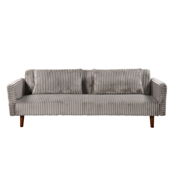 COTTLE ΚΑΝΑΠΕΣ ΚΡΕΒΑΤΙ 3ΘΕΣΙΟΣ ΓΚΡΙ ΑΝΟΙΧΤΟ 213x79x73 70-0425 - Image 8