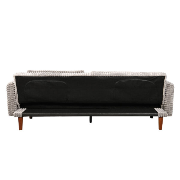 COTTLE ΚΑΝΑΠΕΣ ΚΡΕΒΑΤΙ 3ΘΕΣΙΟΣ ΓΚΡΙ ΑΝΟΙΧΤΟ 213x79x73 70-0425 - Image 10