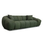 BOSSANOVA ΚΑΝΑΠΕΣ 3ΘΕΣΙΟΣ ΠΡΑΣΙΝΟ ΣΚΟΥΡΟ 255x115x71cm 70-0437