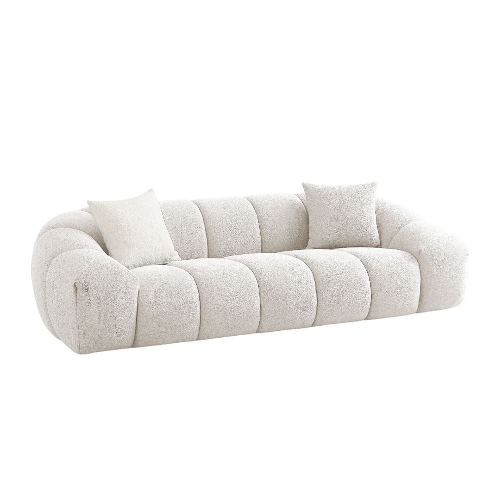 70-0438-3aWje-first-_1 BOSSANOVA ΚΑΝΑΠΕΣ 3ΘΕΣΙΟΣ OFF WHITE 255x115x71cm 70-0438 - Image 1