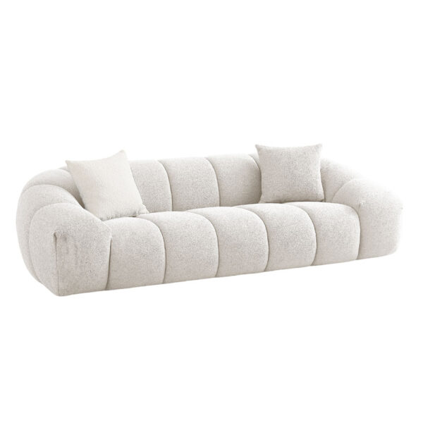 BOSSANOVA ΚΑΝΑΠΕΣ 3ΘΕΣΙΟΣ OFF WHITE 255x115x71cm 70-0438 - Image 6
