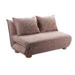 FUTON ΚΑΝΑΠΕΣ ΚΡΕΒΑΤΙ 2ΘΕΣΙΟΣ ΑΝΑΔΙΠΛΟΥΜΕΝΟΣ TERRACOTTA BEIGE ΜΕ PATTERN 141x87x76cm 70-0445