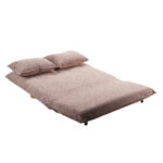 FUTON ΚΑΝΑΠΕΣ ΚΡΕΒΑΤΙ 2ΘΕΣΙΟΣ ΑΝΑΔΙΠΛΟΥΜΕΝΟΣ TERRACOTTA BEIGE ΜΕ PATTERN 141x87x76cm 70-0445 - Image 3