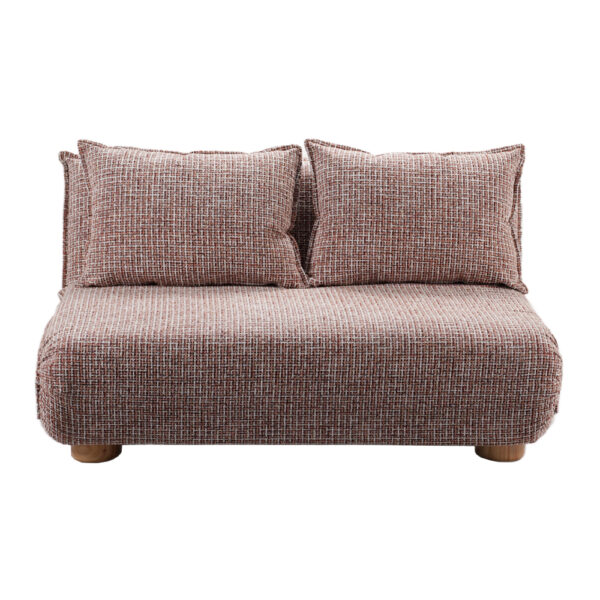 FUTON ΚΑΝΑΠΕΣ ΚΡΕΒΑΤΙ 2ΘΕΣΙΟΣ ΑΝΑΔΙΠΛΟΥΜΕΝΟΣ TERRACOTTA BEIGE ΜΕ PATTERN 141x87x76cm 70-0445 - Image 4