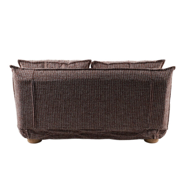 FUTON ΚΑΝΑΠΕΣ ΚΡΕΒΑΤΙ 2ΘΕΣΙΟΣ ΑΝΑΔΙΠΛΟΥΜΕΝΟΣ TERRACOTTA BEIGE ΜΕ PATTERN 141x87x76cm 70-0445 - Image 5