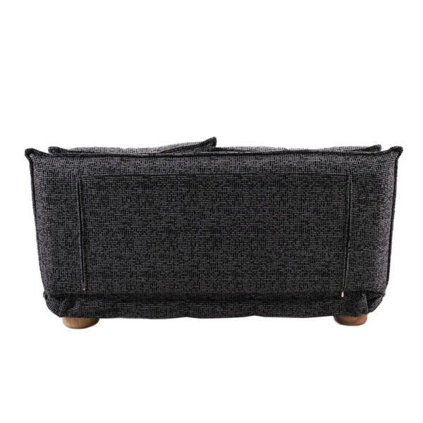 FUTON ΚΑΝΑΠΕΣ ΚΡΕΒΑΤΙ 2ΘΕΣΙΟΣ ΑΝΑΔΙΠΛΟΥΜΕΝΟΣ ΓΚΡΙ ΜΑΥΡΟ ΜΕ PATTERN 141x87x76cm 70-0446 - Image 4