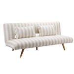 LA SPEZIA ΚΑΝΑΠΕΣ ΚΡΕΒΑΤΙ 3ΘΕΣΙΟΣ OFF WHITE BEIGE 188x81x88cm 70-0448