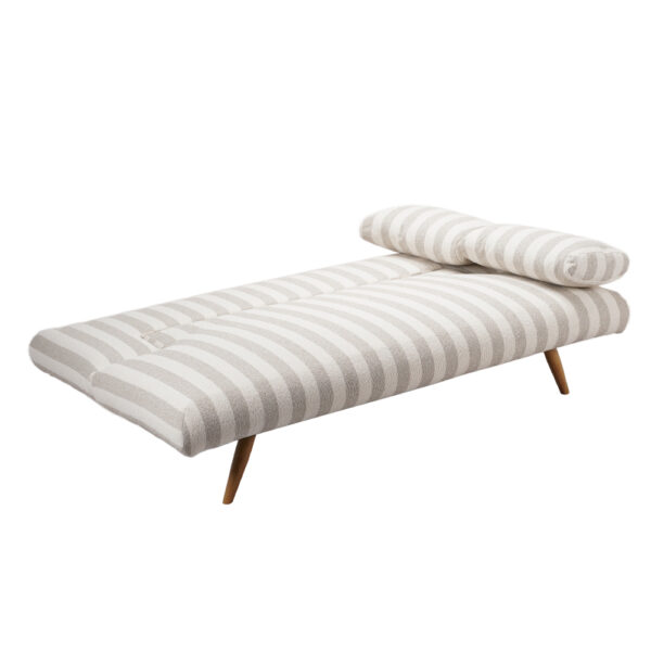 LA SPEZIA ΚΑΝΑΠΕΣ ΚΡΕΒΑΤΙ 3ΘΕΣΙΟΣ OFF WHITE BEIGE 188x81x88cm 70-0448 - Image 2
