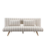 LA SPEZIA ΚΑΝΑΠΕΣ ΚΡΕΒΑΤΙ 3ΘΕΣΙΟΣ OFF WHITE BEIGE 188x81x88cm 70-0448 - Image 3