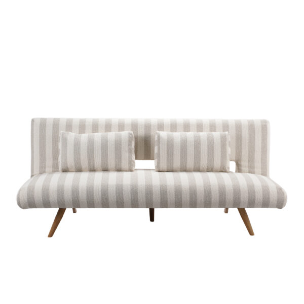 LA SPEZIA ΚΑΝΑΠΕΣ ΚΡΕΒΑΤΙ 3ΘΕΣΙΟΣ OFF WHITE BEIGE 188x81x88cm 70-0448 - Image 3