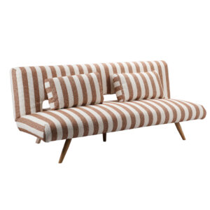 LA SPEZIA ΚΑΝΑΠΕΣ ΚΡΕΒΑΤΙ 3ΘΕΣΙΟΣ OFF WHITE TERRACOTTA 188x81x88cm 70-0449