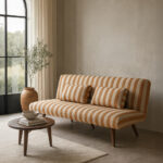 LA SPEZIA ΚΑΝΑΠΕΣ ΚΡΕΒΑΤΙ 3ΘΕΣΙΟΣ OFF WHITE TERRACOTTA 188x81x88cm 70-0449 - Image 2