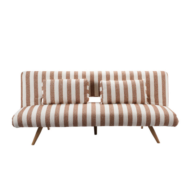 LA SPEZIA ΚΑΝΑΠΕΣ ΚΡΕΒΑΤΙ 3ΘΕΣΙΟΣ OFF WHITE TERRACOTTA 188x81x88cm 70-0449 - Image 4