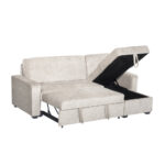 TRESOR ΚΑΝΑΠΕΣ ΚΡΕΒΑΤΙ ΓΩΝΙΑ ΑΝΑΣΤΡΕΨΙΜΗ OFF WHITE 223x145x91cm 70-0452 - Image 4