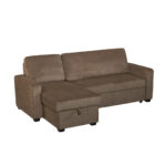 TRESOR ΚΑΝΑΠΕΣ ΚΡΕΒΑΤΙ ΓΩΝΙΑ ΑΝΑΣΤΡΕΨΙΜΗ ΚΑΦΕ 223x145x91cm 70-0453