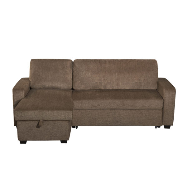 TRESOR ΚΑΝΑΠΕΣ ΚΡΕΒΑΤΙ ΓΩΝΙΑ ΑΝΑΣΤΡΕΨΙΜΗ ΚΑΦΕ 223x145x91cm 70-0453 - Image 3