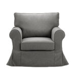 ASHLEY ΠΟΛΥΘΡΟΝΑ ΜΕ ΑΠΟΣΥΡΟΜΕΝΟ ΚΑΛΥΜΜΑ SILVER TWIST 19 97x85x95 71-0020 - Image 5