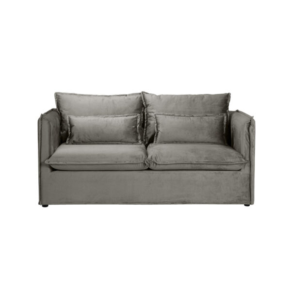 ONE ONLY ΚΑΝΑΠΕΣ 2ΘΕΣΙΟΣ ΜΕ ΑΠΟΣΥΡΟΜΕΝΟ ΓΚΡΙ 176x90x87 71-0024 - Image 5