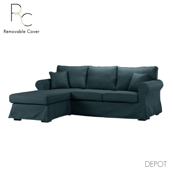 ASHLEY ΚΑΝΑΠΕΣ ΓΩΝΙΑ ΑΡΙΣΤΕΡΗ ΜΕ ΑΠΟΣΥΡΟΜΕΝΟ ΜΠΛΕ TWIST 13 236x171x91 71-0056 - Image 4