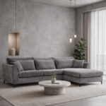 FOREVER ΚΑΝΑΠΕΣ ΓΩΝΙΑ ΔΕΞΙΑ ΓΚΡΙ LINCOLN 90 316x185x92 71-0117 - Image 7