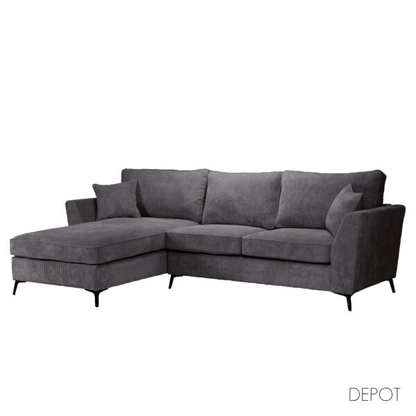 BOEL ΚΑΝΑΠΕΣ ΓΩΝΙΑ ΑΡΙΣΤΕΡΗ ΓΚΡΙ LINCOLN 90 280x170x92 71-0124 - Image 4