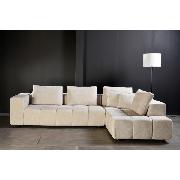 TOMOS ΚΑΝΑΠΕΣ ΓΩΝΙΑ ΔΕΞΙΑ BEIGE LEGASY 15 298x200x85cm 71-0132 - Image 8