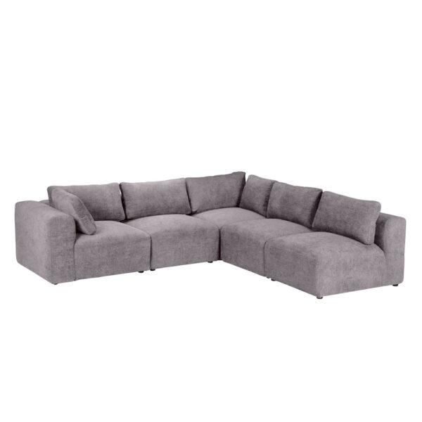 BOX ΠΟΛΥΘΡΟΝΑ ΜΕ ΜΠΡΑΤΣΟ ΑΝΑΣΤΡΕΨΙΜΗ ΓΚΡΙ VOGUE 14 107x107x85cm 71-0138 - Image 8