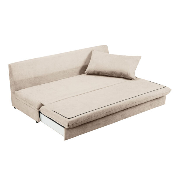 GIRASOLE ΚΑΝΑΠΕΣ ΚΡΕΒΑΤΙ 3ΘΕΣΙΟΣ BEIGE ASTI 1 200x87x90cm 71-0227 - Image 3