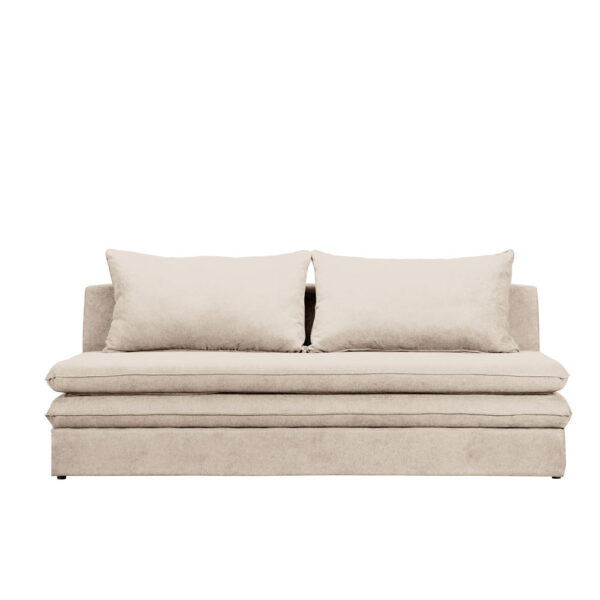 GIRASOLE ΚΑΝΑΠΕΣ ΚΡΕΒΑΤΙ 3ΘΕΣΙΟΣ BEIGE ASTI 1 200x87x90cm 71-0227 - Image 4