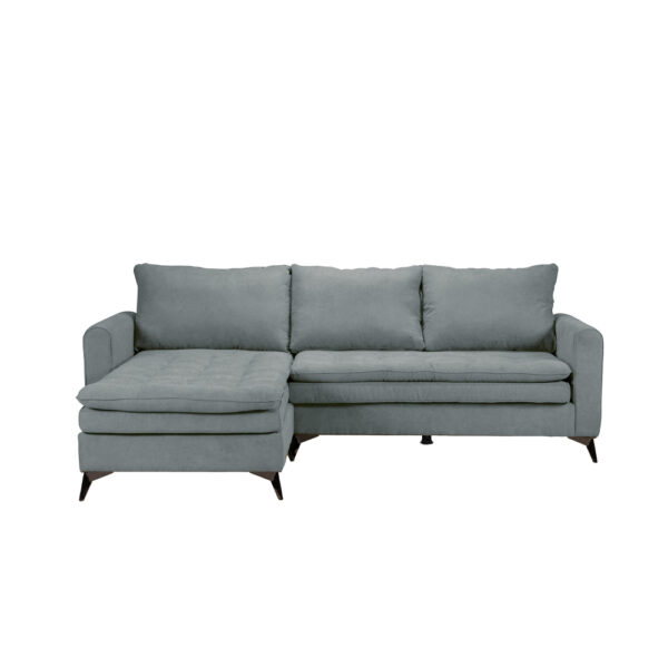SCANDALO ΚΑΝΑΠΕΣ ΓΩΝΙΑ ΑΝΑΣΤΡΕΨΙΜΗ ΓΚΡΙ ASTI 13 265x188x99cm 71-0391 - Image 3