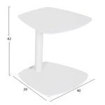 ΒΟΗΘΗΤΙΚΟ ΤΡΑΠΕΖΑΚΙ ΞΑΠΛΩΣΤΡΑΣ CARET HM6563.02 ΑΛΟΥΜΙΝΙΟ ΣΕ ΛΕΥΚΟ 40x39x42Υεκ - Image 2